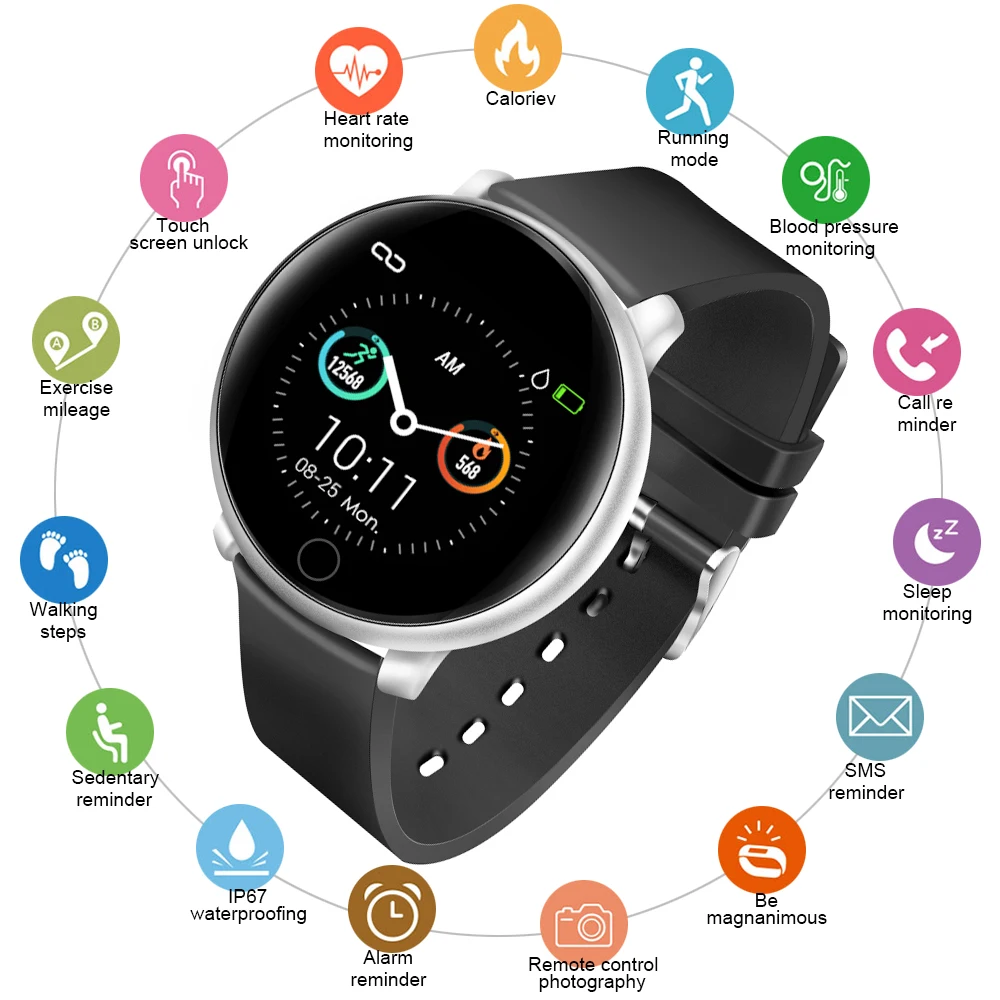 

Smart Wristbands S226D Colorful Screen Fitness Bracelet Pedometer Heart Rate Monitor Smart Bracelet Waterproof Smart Band