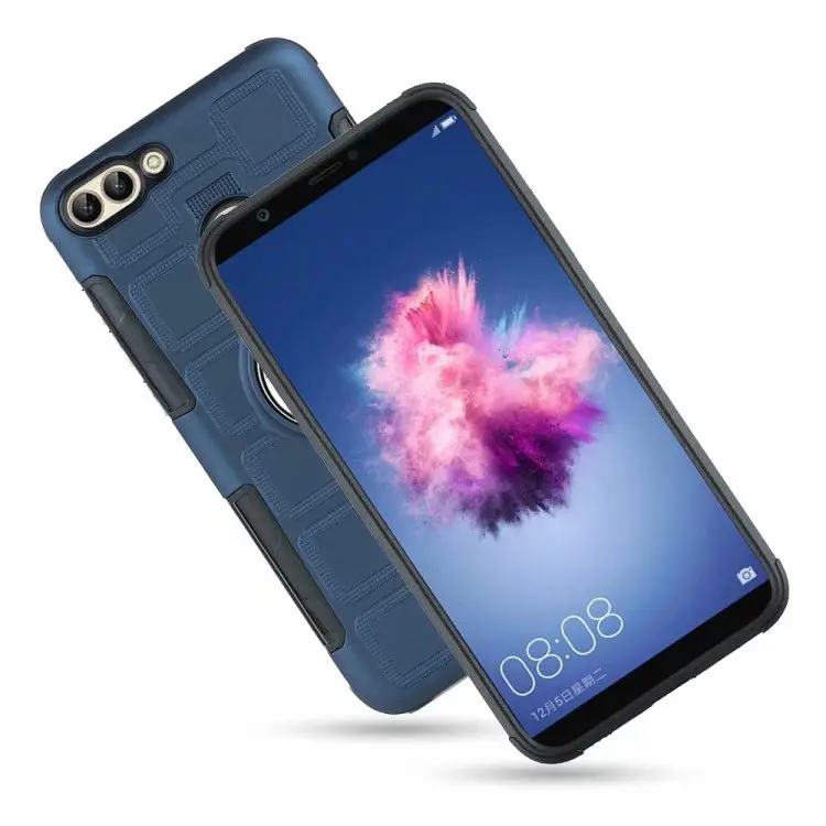 Чехол для huawei P Smart cover FIG-L21 FIG-LX1 FIG L21 LX1 fundas палец кольцо подставка держатель магнит мягкий чехол для телефона из ТПУ kimTHmall