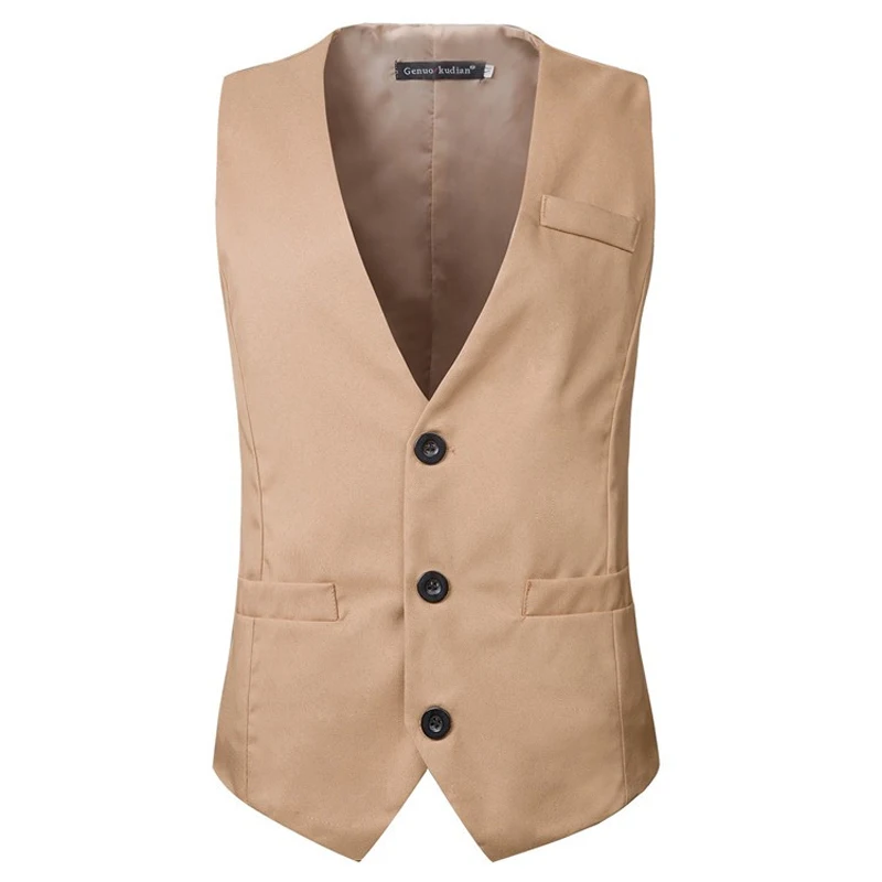REY Men's Clothing Men Vest Brand Suit Classic Vest Men Jacket Sleeveless Beige Gray Brown Vintage Tweed Party Wedding Vest REY Men's Clothing Men Vest Brand Suit Classic Vest Men Jacket Sleeveless Beige Gray Brown Vintage Tweed Party Wedding Vest