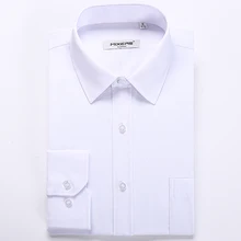 Новое поступление, мужские рубашки с длинным рукавом, деловая Повседневная белая рубашка, Мужская классическая рубашка для свадьбы, Camisa Masculina
