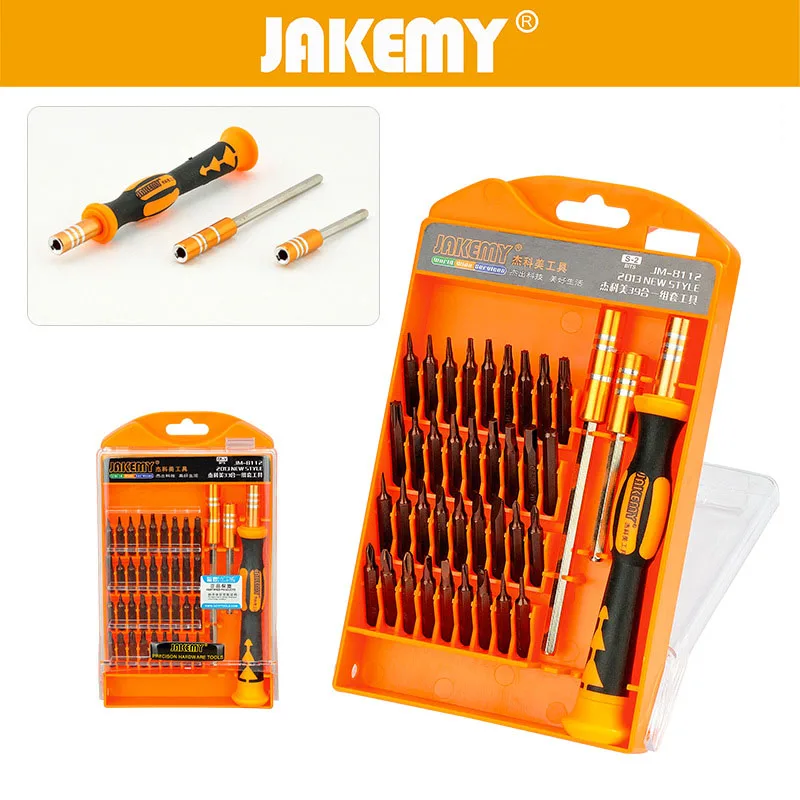 JAKEMY 39 in 1 Multifunctional Precision Screwdriver Set For IPhone Laptop Digital Repair Screwdriver Bits Repair Tools Kit Set