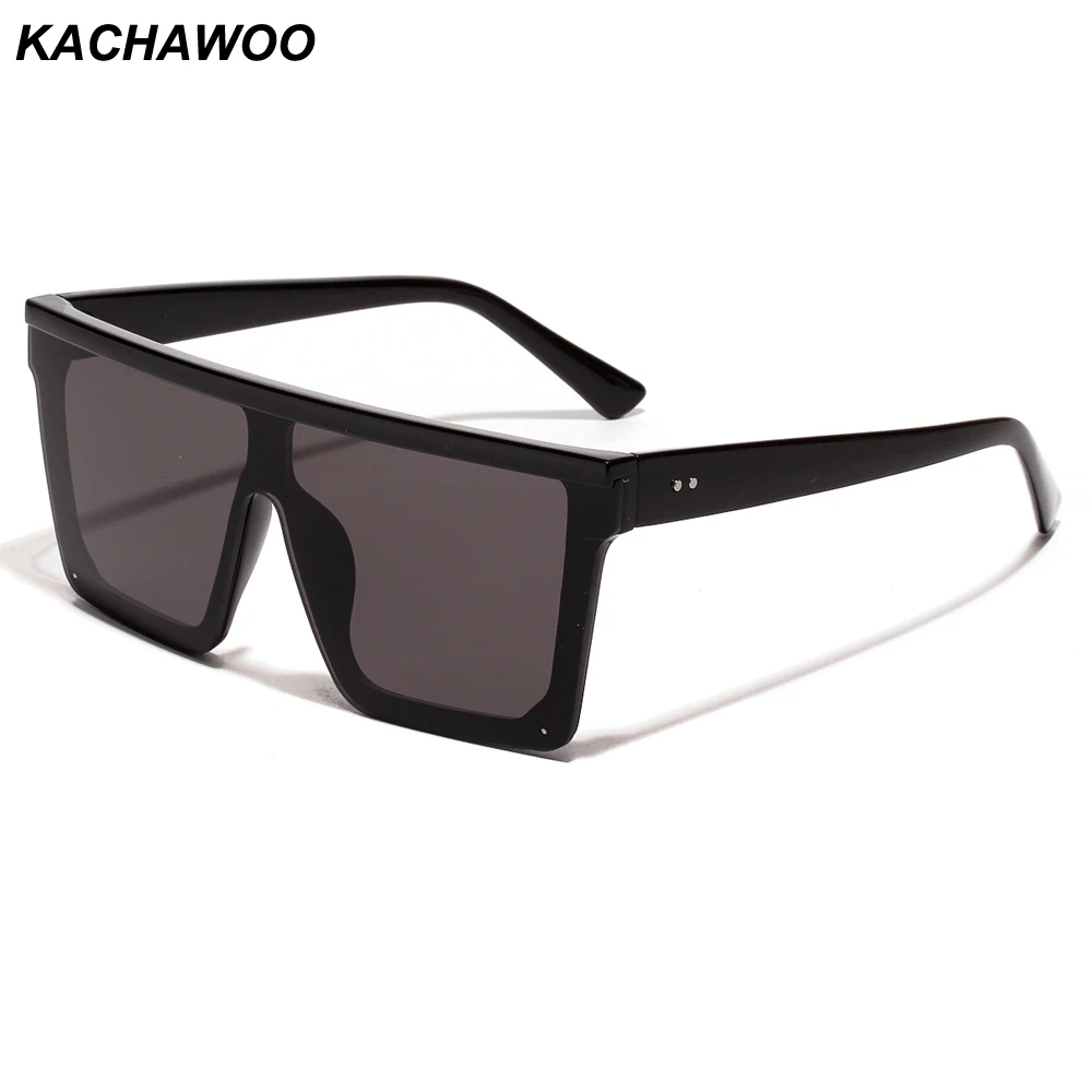 Kachawoo, цельные солнцезащитные очки, квадратные, мужские, большая оправа, женские солнцезащитные очки, негабаритные, черные, красные, uv400, унисекс, летние очки