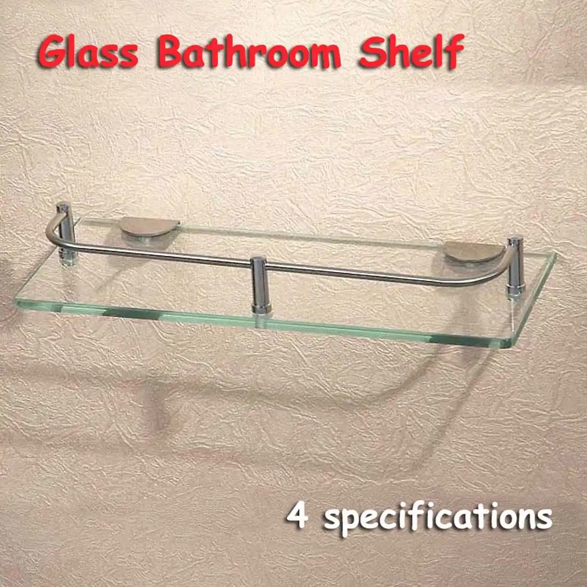 Billig Bad Glas Dusche Regal Rack Organizer Halter Rechteck Tier Bad Hardware Shampo Spiegel Front Rack Wand Halterung Regal
