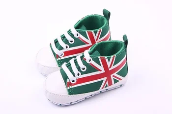 

Children Kids Girls Boys Shoes Non-Slip First Walkers Newborn Infantil Flag Baby Toddlers NSV775