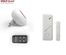 Wolf Guard Wireless Indoor Flashing LED Siren Security Alarm Burglar System Door Window Sensor Remote Control