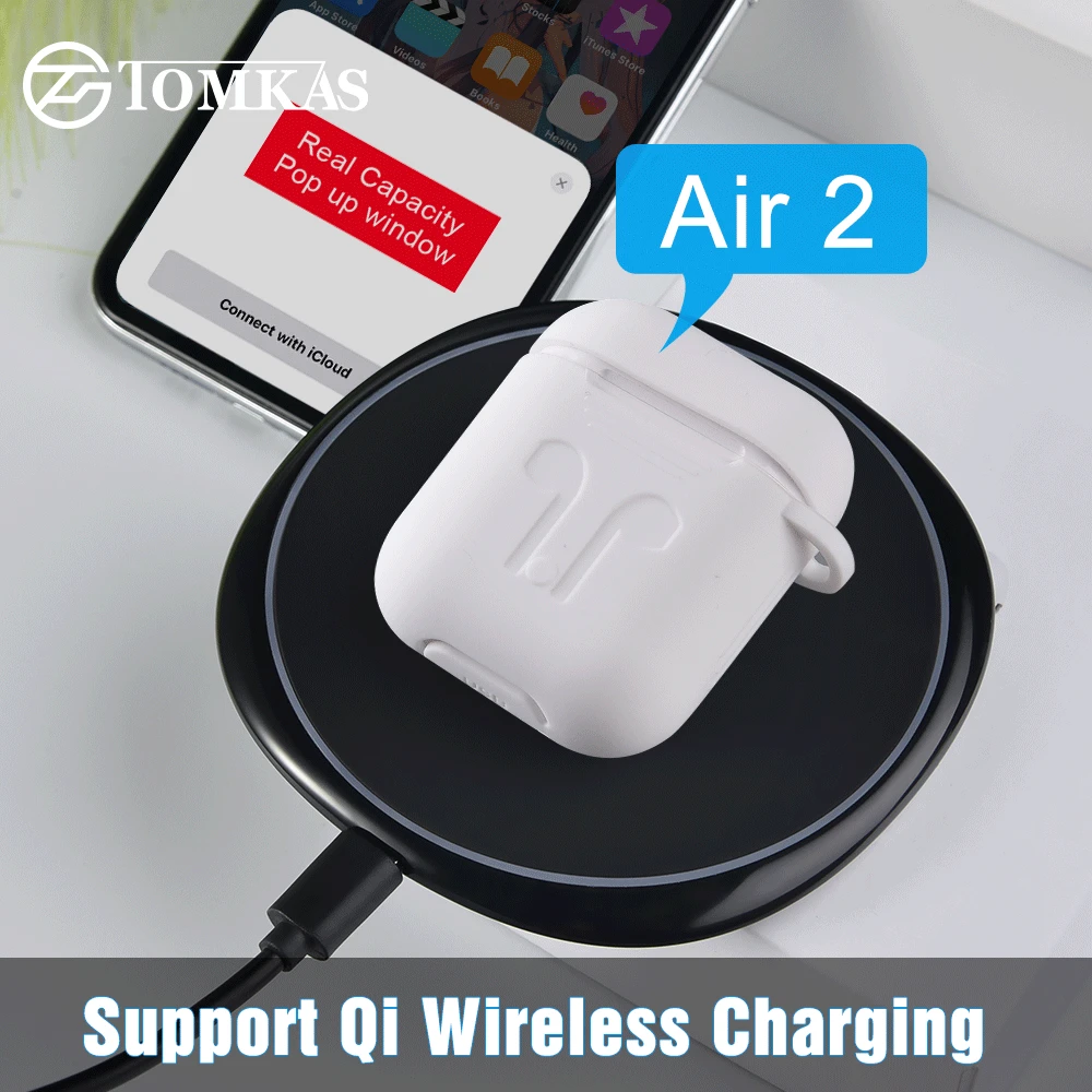 

TOMKAS i80 TWS Pop up 2nd Generation 1:1 Wireless Charging Bluetooth Earphone Hifi Earbuds PK W1 Chip i30 i60 i100 i200 TWS i80