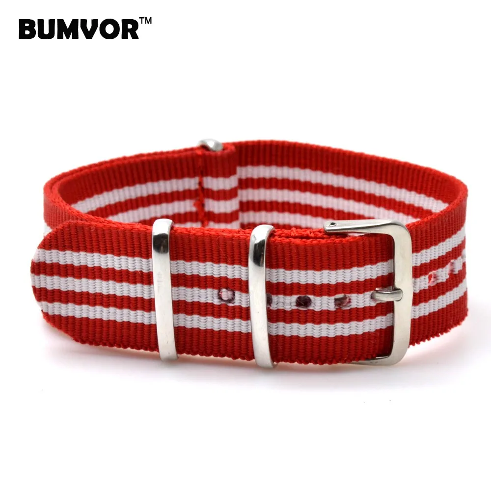 NEW Arrivals 22 mm Strong Military Army Multi Color Red White nato fabric Nylon Watch watchband Woven Strap Bands Buckle 22mm NEW Arrivals 22 mm Strong Military Army Multi Color Red White nato fabric Nylon Watch watchband Woven Strap Bands Buckle 22mm