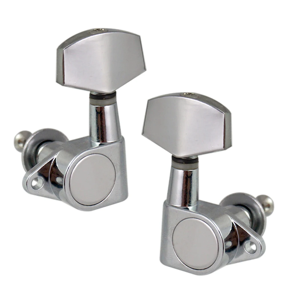 1 Set Guitar String + 3R 3L Closed Guitar Tuning Pegs Tuners for Musical Instrument Electric Guitar Accessory