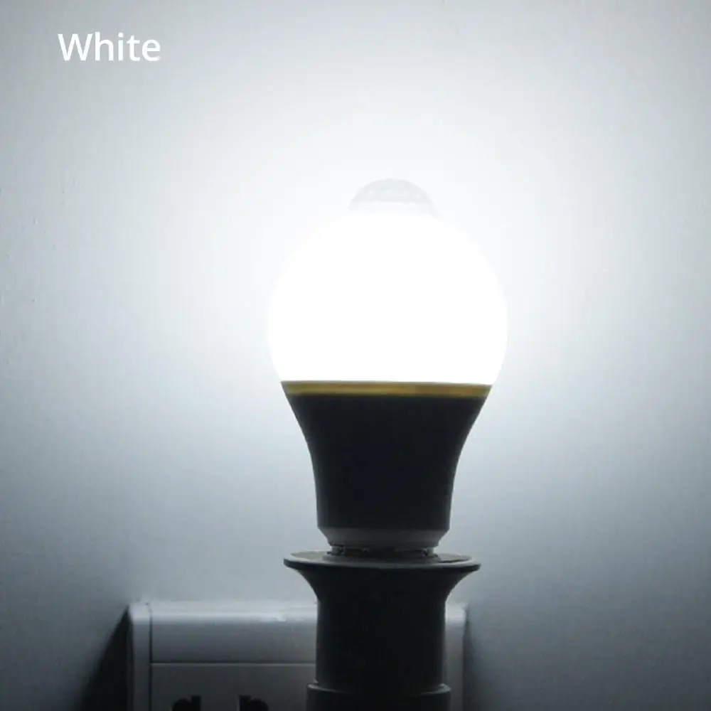 12 Вт 18 Вт амплитудный светодиодный светильник E27 с датчиком движения, ночник для лестницы, коридора, ночного датчика, светодиодный светильник, аварийная лампа - Испускаемый цвет: Белый