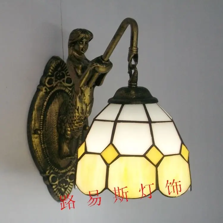 

Direct manufacturers of Europe, simple wall lamp Mermaid mirror balcony stairs restroom lighting lamps