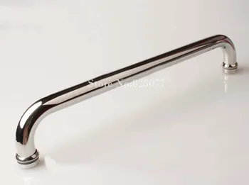 

Free Shipping frameless shower door brushed/brushed+mirror/gold handle 304 stainless steel handle length 465mm HM152