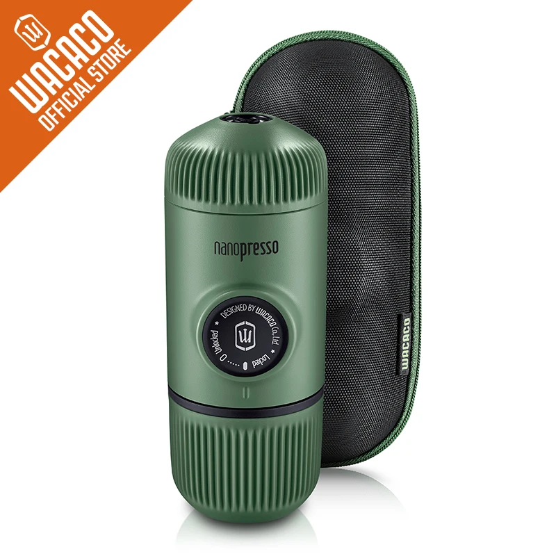 Wacaco Nanopresso портативная кофеварка для эспрессо Новый красочный + чехол обновленная