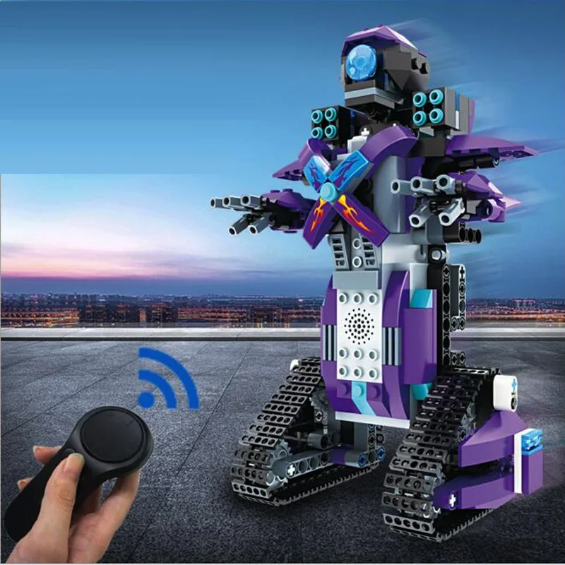 

Children RC Toy 336PCS DIY Assembling Blocks Bricks Smart Robot Electric Cars Remote Control Toys Boys Educational Xmas Gift