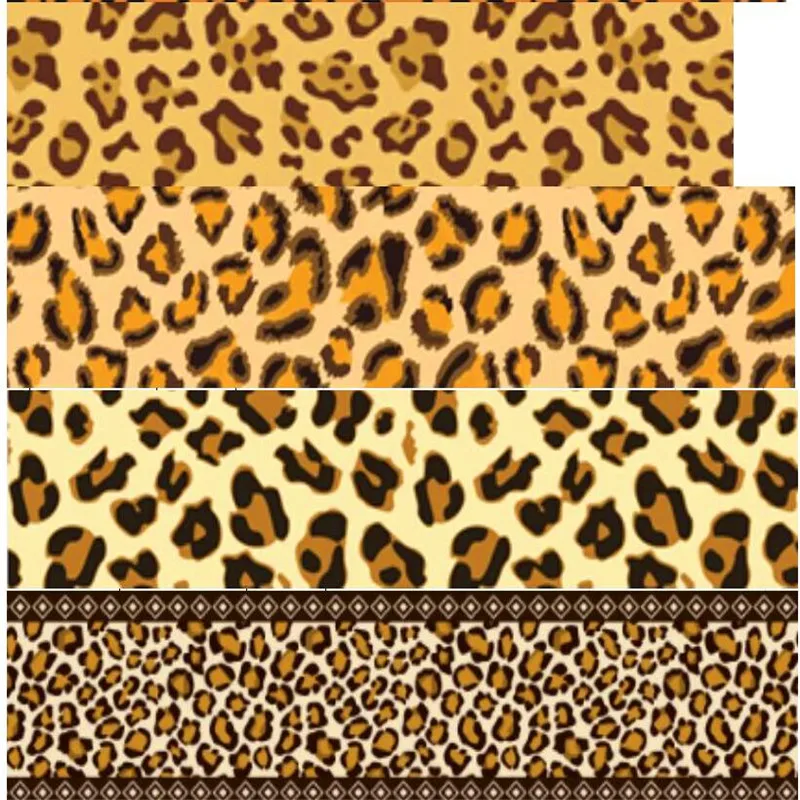 

16 25 38 50 75 mm width leopard zebra stripe ribbon Printed polyester Grosgrain Ribbon or Satin Ribbon PD01