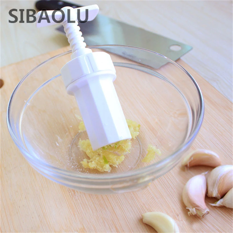 Sibaolu Stainless Steel Squeeze Ginger Garlic Tool Press Cooking