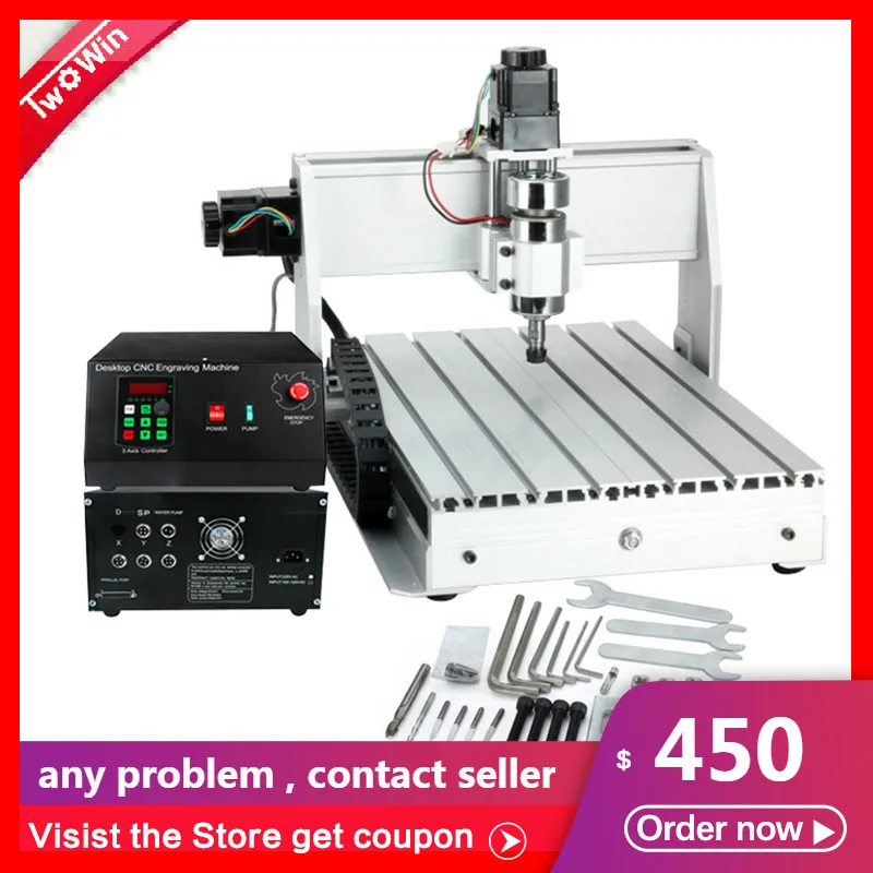 

CNC 3040 T-D Machine Three-axis 300W/800W Threads Screw CNC Router Engraver 3 axis Engraving Milling Drilling Cutting Machine