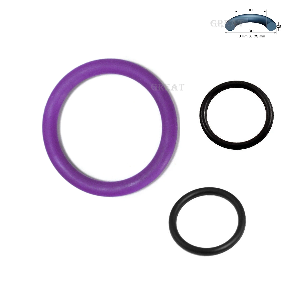 52X4 Oring 52 мм ID X 4 CS NBR нитрил VMQ Силиконовое уплотнительное кольцо уплотнительная
