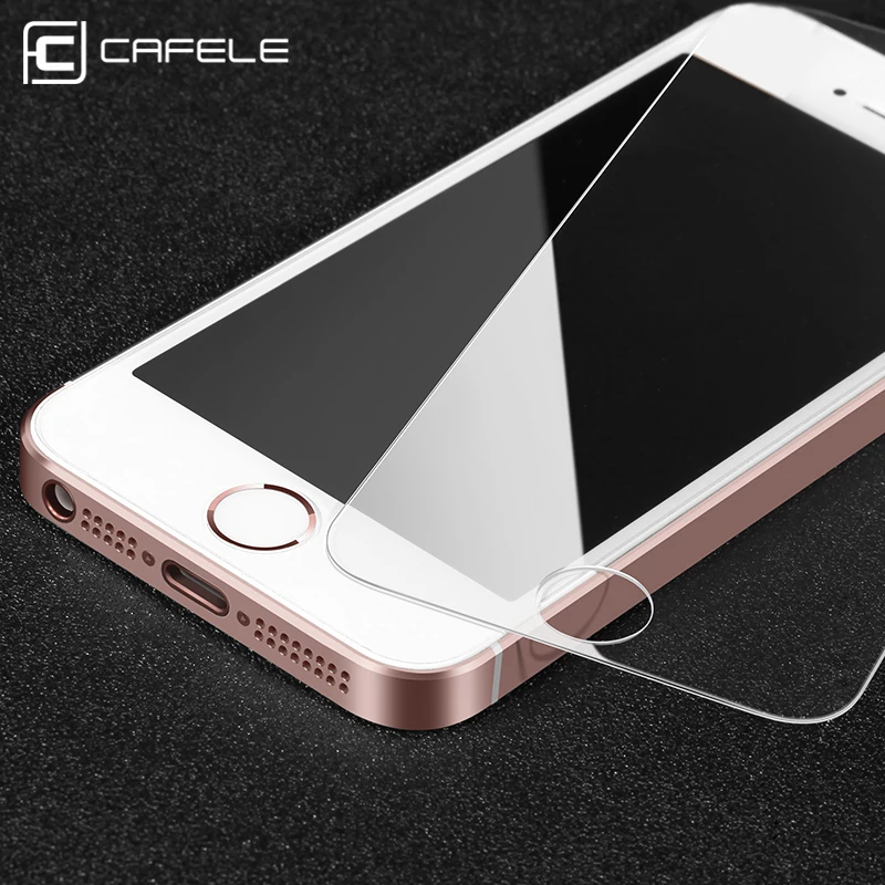  CAFELE HD Löschen Schirm-schutz für iphone 5s SE 03mm 2.5D Gekrümmten Rand Gehärtetem Glas Schutz F