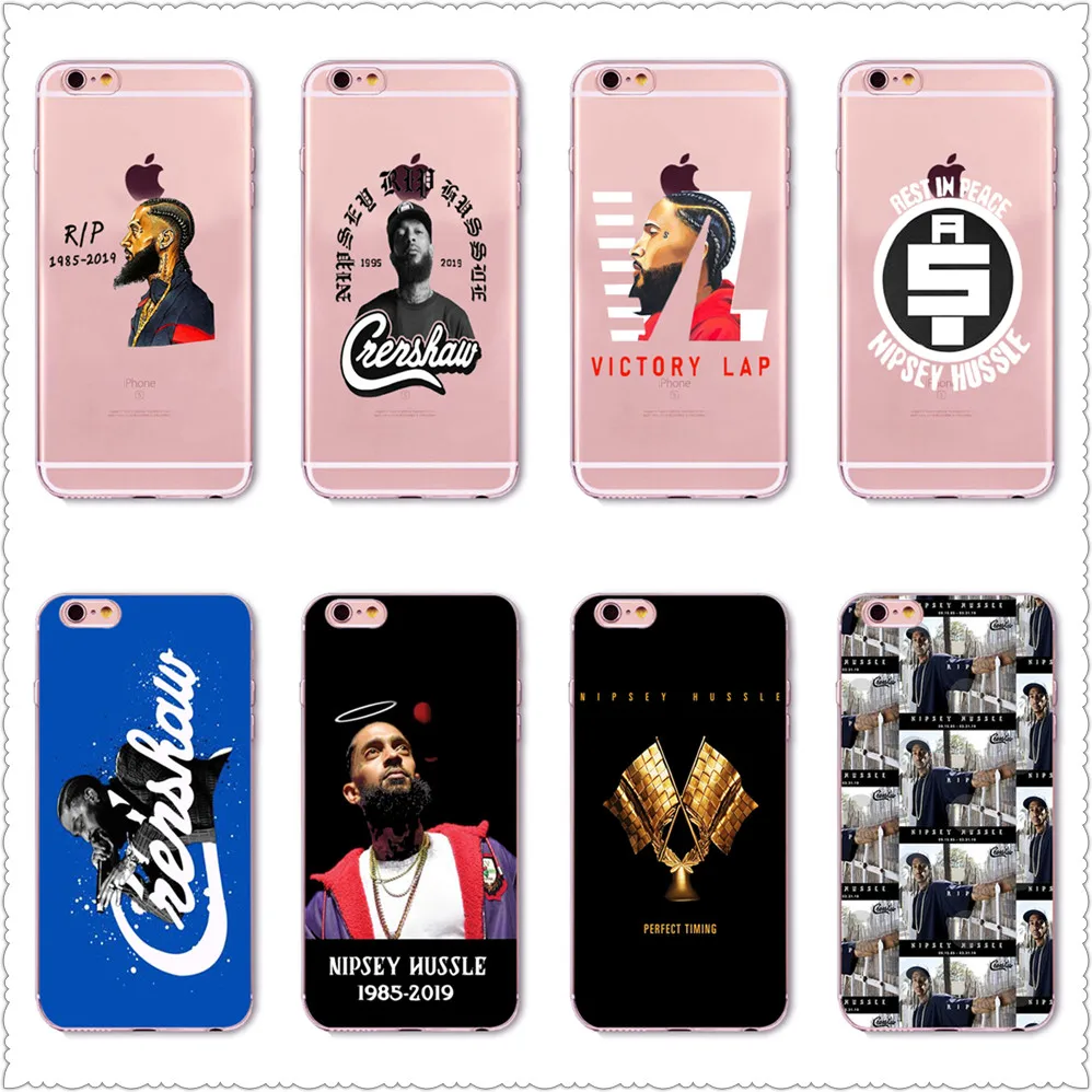Rapper Nipsey Hussle Case For iPhone X XS Max XR 8 for SamsungS7 S8 S9 Silicone Phone Cover