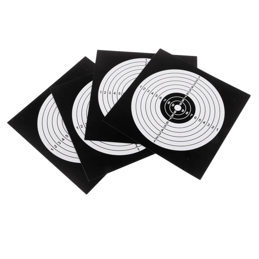 Pack of 100 Archery Paper Target for Shooting Hunting Arrow Recurve Compound Bow Archery Target Faces Archery Target Paper 