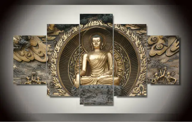 Art Printed Painting Buddha Statue Wall Room Decor Art Printed Painting Buddha Statue Wall Room Decor Print Poster Picture Canvas