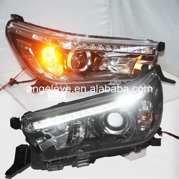 

For TOYOTA for HILUX VIGO LED Head Light LED Angel Eyes 2015-2016 year LD