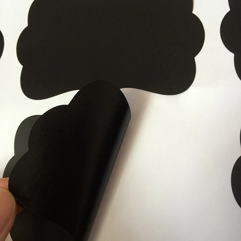 100Pcs Blackboard Sticker Reusable Kitchen Label Stickers Jam Jar Labels Organizer Chalkboard Wall Sticker Board Decals Oily Pen