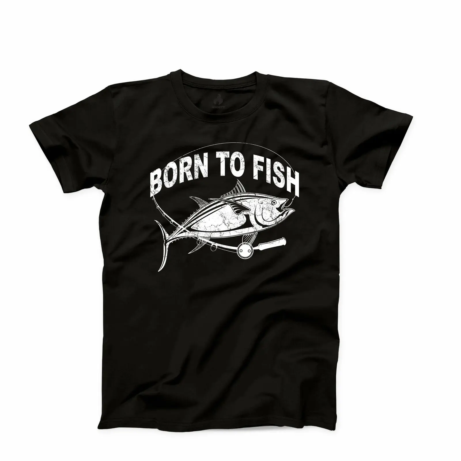 Футболка Born to Fish забавная удочка, колледж юмор, тройник с героями мультфильмов, футболка для мужчин, унисекс, новая модная футболка