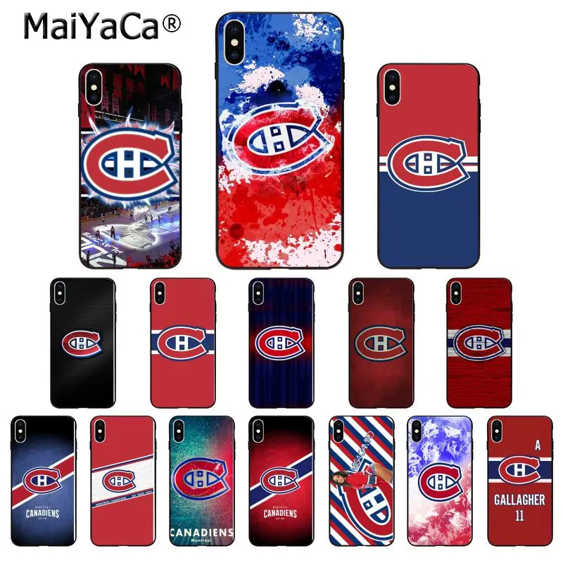 MaiYaCa Montreal Canadiens TPU Мягкий силиконовый чехол для телефона для Apple iPhone 8 7 6 6S Plus X XS MAX 5 5S SE XR мобильных телефонов