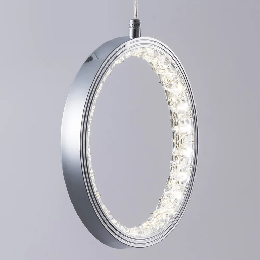 Современные подвесные светильники для гостиной столовой небольшой/средний/большой круг кольца светодиодный висячая лампа светильники