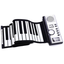 61 teclas rolam para cima piano digital flexível silicone dobrável usb teclado eletrônico fácil de tomar midi teclado instrumento musical