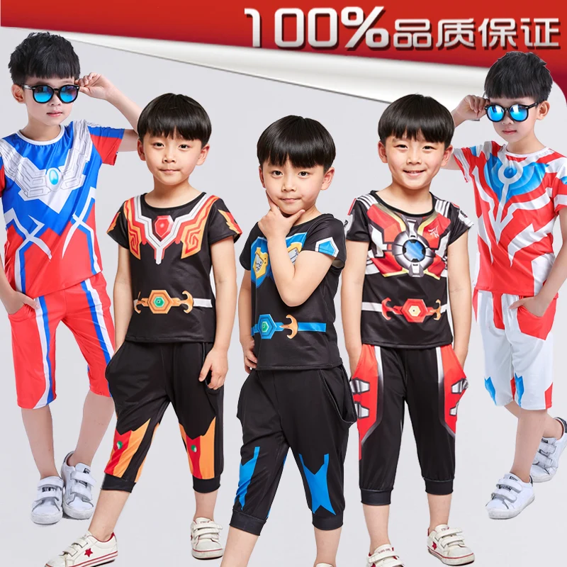 2017 Kids Ultraman Costume Ultraman Superman Tights child Cosplay