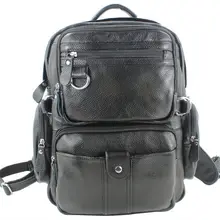 Новинка, корейский стиль, натуральная кожа, мужской рюкзак, дорожная сумка, кожаный школьный рюкзак для подростков, сумка для книг, черный, коричневый, M150