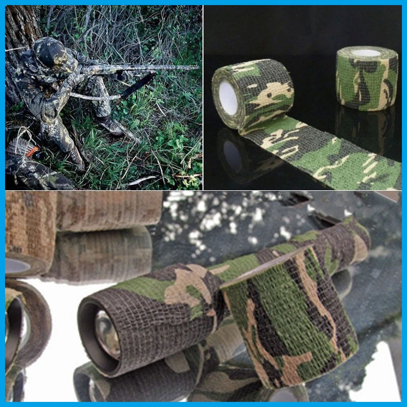2pcs Army Camo Outdoor Hunting Shooting Tool Camouflage Stealth Tape