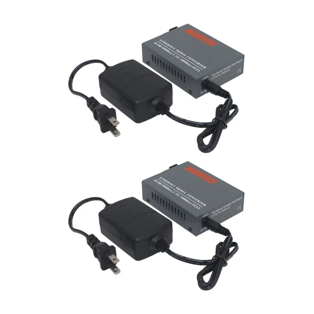 

Fiber Media Converter One Pair Fiber Media Converter 10/100/1000 Mbps Single Fiber Single Mode Adaptor Fiber Optical Transceiver