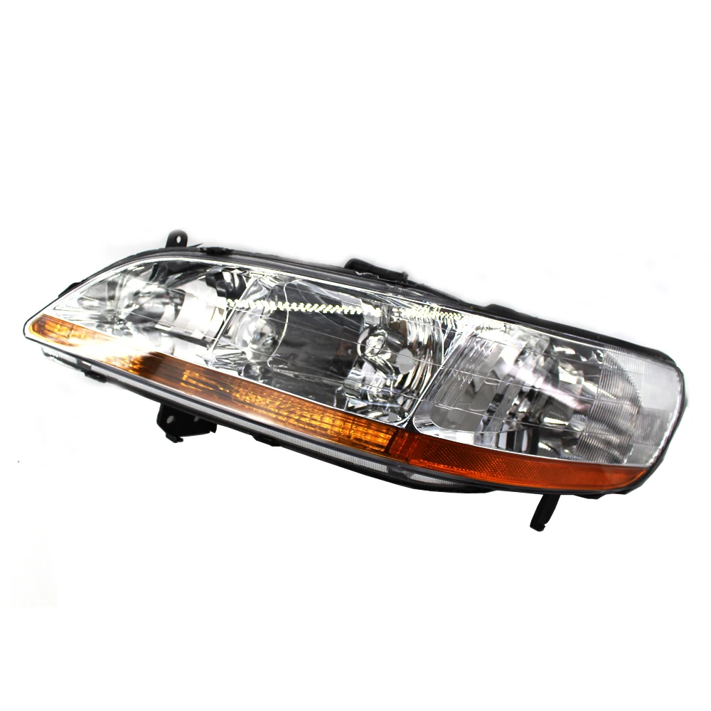 

For 98-02 Honda Accord 2/4dr JDM Chrome Front Diamond Headlights Left+Rightr
