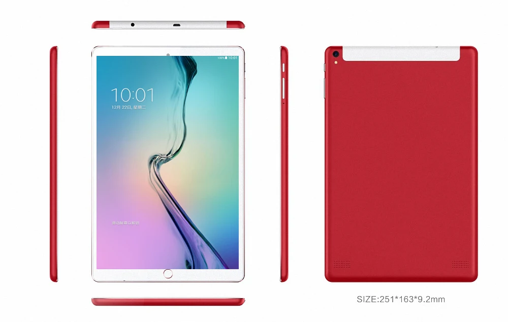 (Russian Ship) BDF 10.1 Inch Octa Core Android 7.0 Tablet Pc 4GB/64GB Tablet 1920*1200 IPS 3G Phone