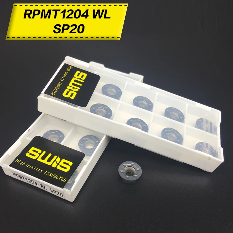 

RPMT1204 Carbide Insert Lathe Milling Mill cnc tools milling cutter face milling endmills RPMT 1204