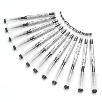 

12 Pcs/Set 0.35mm Japanese Gel Pen Black Blue Red Ink Pen Maker Pen School Office student Exam Writing Stationery Supply