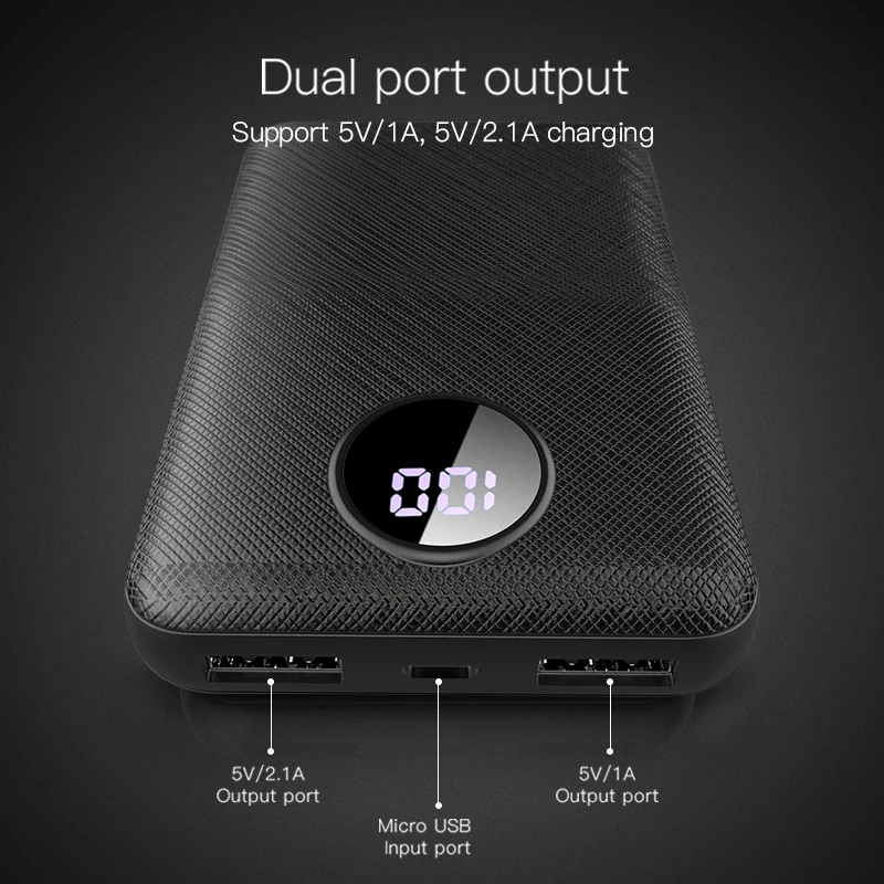 Online PZOZ Power Bank 10000mAh Dual USB Handy Externe Batterie Schnelle Ladung Für iphone xiaomi mi Tragbare Ladegerät mi ni power