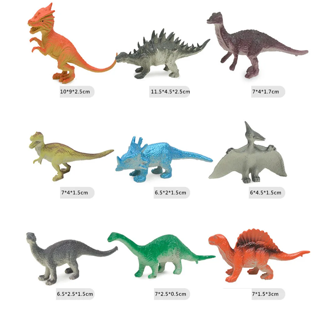 14 шт. притворяться, играть в игрушки эмулированный динозавры модель Playset игрушки детские развивающие моделирование Trick Забавные игрушки 30S629