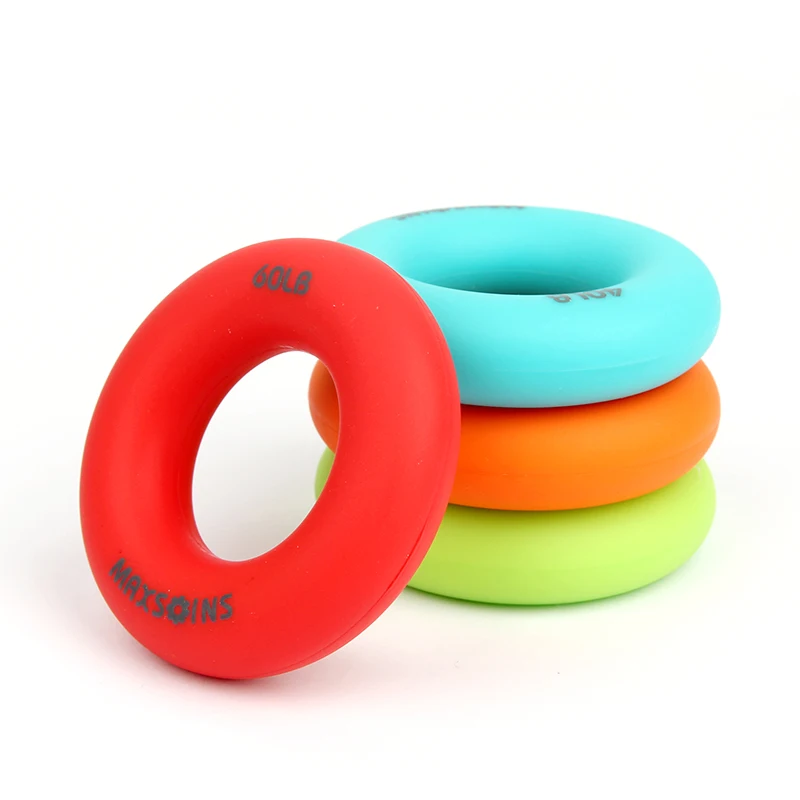 Silica Gel Portable Hand Grip Gripping Ring Carpal Expander Finger Trainer Grip Strength Rehabilitation Pow Stress Ring Ball