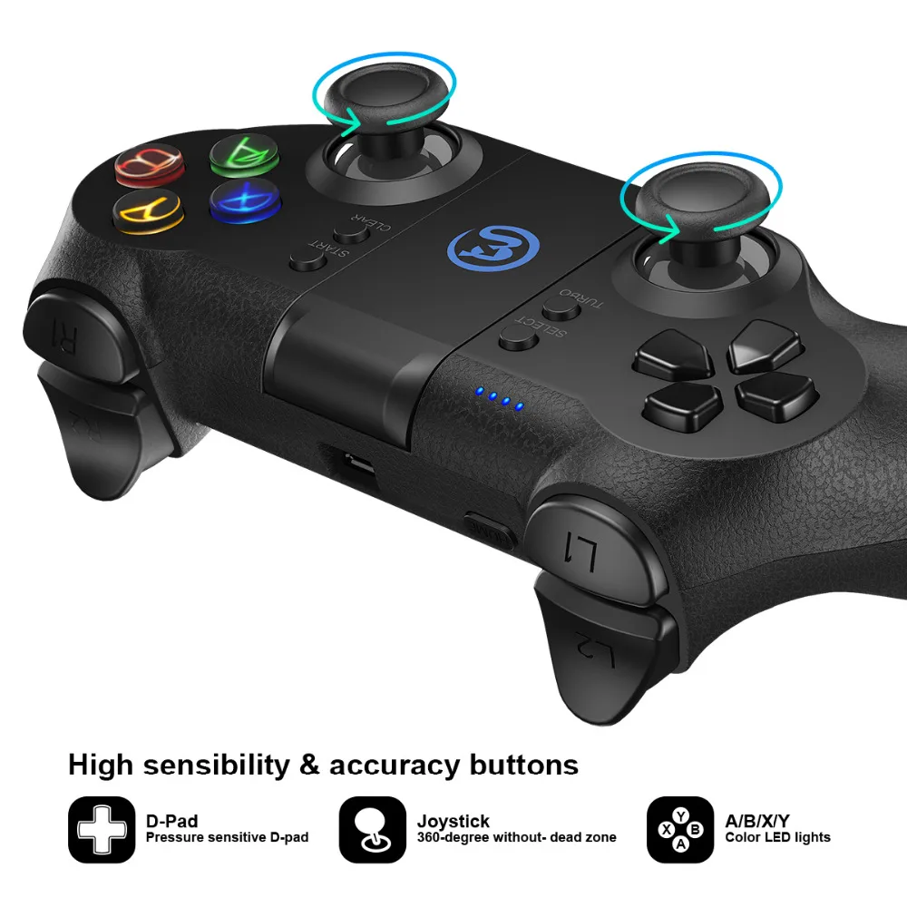 GameSir T1s Bluetooth Wireless Gaming Controller Gamepad for Android/Windows PC/VR/TV Box/PS3 Best for Christmas Gift