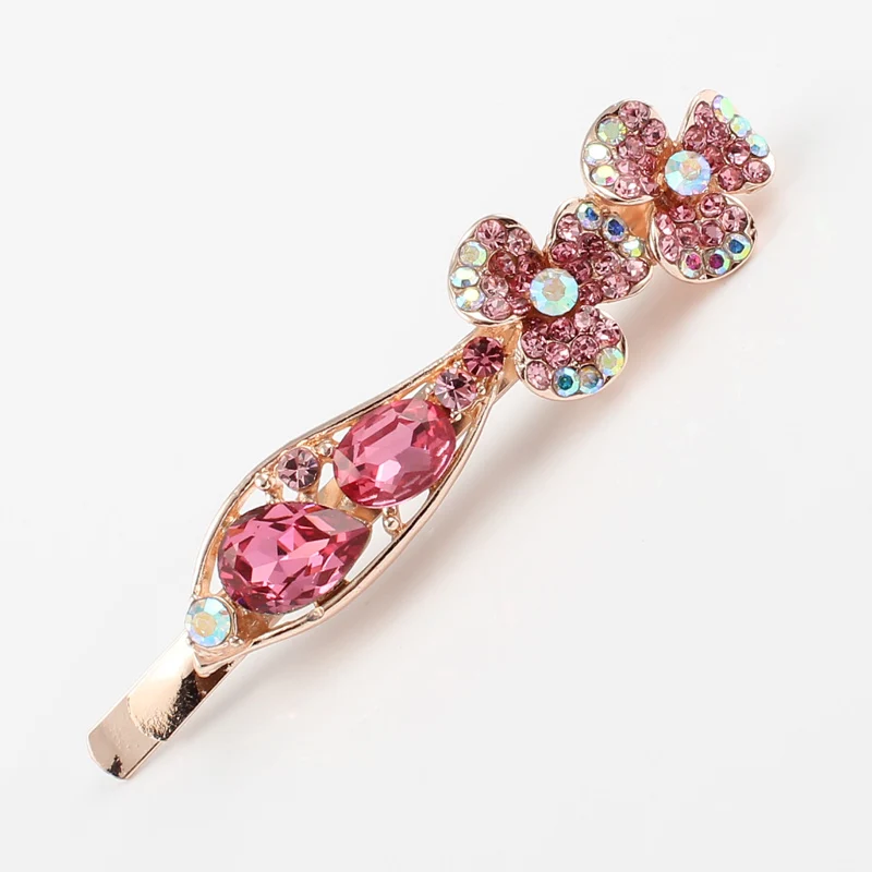 Korean barrettes Fashion Hair Accessories Hairpins Luxury Round Crystal