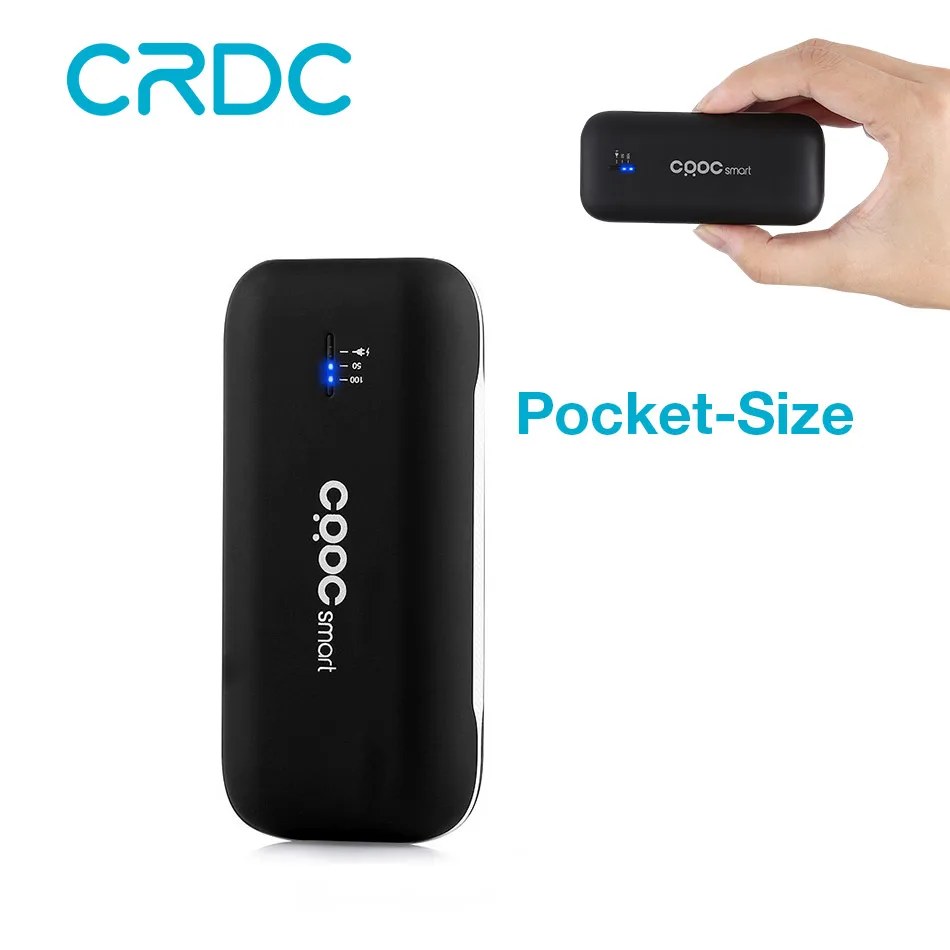 CRDC Universal 5000mAh External Battery USB Port Mini Power Bank With Li Ion Polymer Portable Charger