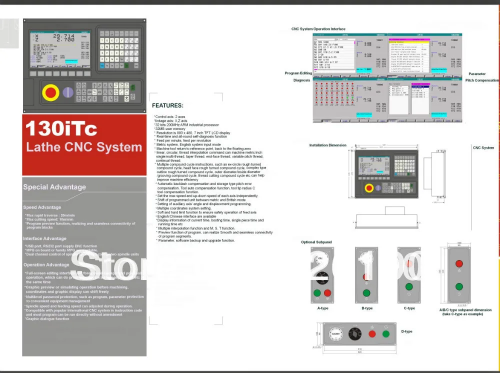 2 осевой мини умный токарный станок сверлильный ЧПУ контроллер SYSTME дешевый
