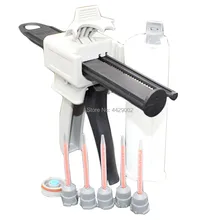 10:1 75 мл AB клей силиконовый дозатор пистолет+ 75 мл эпоксидный вязкий клей картриджи+ 5 шт. 1:10 миксер эпоксидный смешивающий сопла