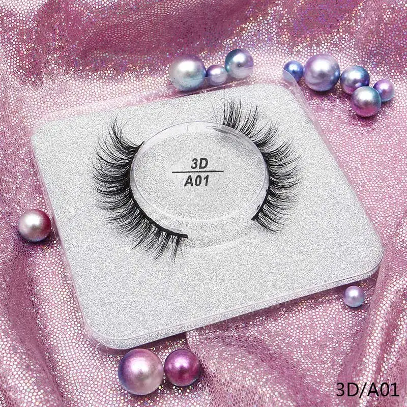 A010 DYSILK ресницы 3D норковые ресницы Роскошные ручной работы норковые ресницы среднего объема безжалостные норковые накладные ресницы верхние ресницы - Цвет: A010