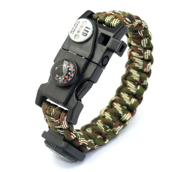 

Braided bracelet men's multi-purpose survival outdoor emergency bracelet live training mountaineering equipment