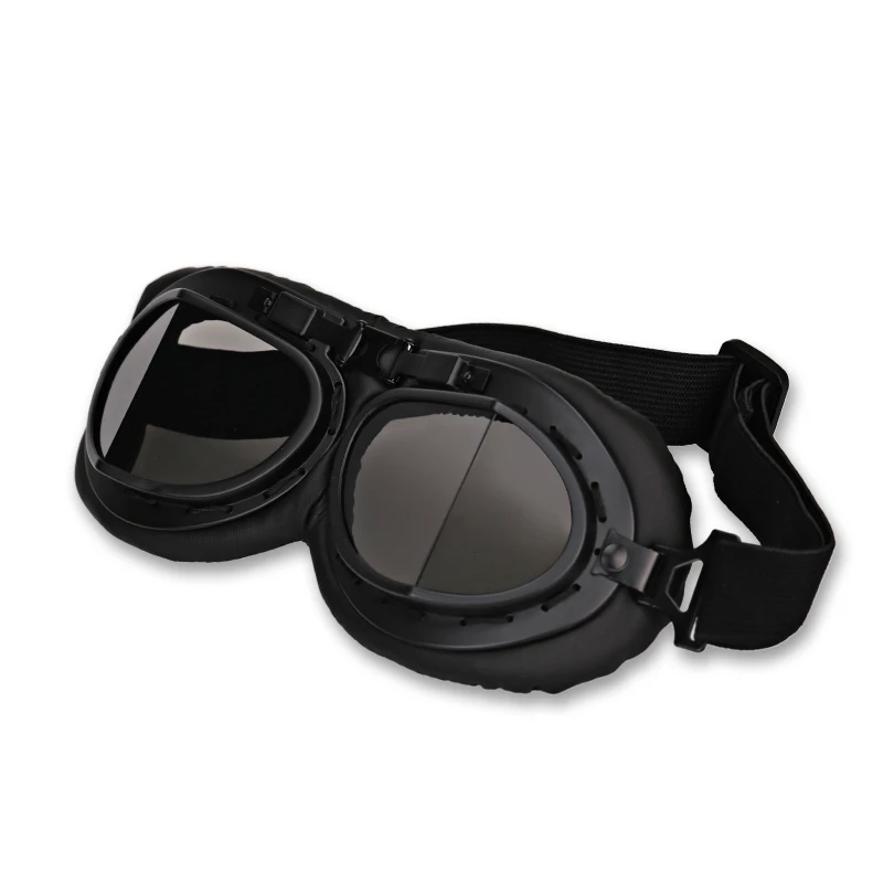 Черные мужские мотоциклетные очки винтажные мотоциклетные очки ретро очки для шлема